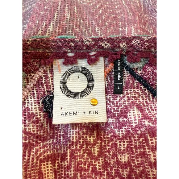 Akemi + Kin for Anthropologie Embroidered Ombré Blouse | Size L - Picture 8 of 11